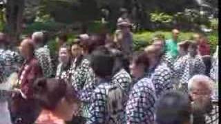 Sanja Matsuri 2008 mikoshi and taiko in Asakusa