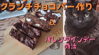 クランチチョコバー作り\u0026バレンタインデーの話