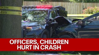 Milwaukee police squad hit during pursuit; officers, kids hurt | FOX6 News Milwaukee