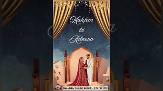 MAHFOOZ❤️AZBEENA NEW TRENDING WEDDING SONG|THAMEEM ONLINE MUSIC|ACHU PALAKKUNNU|9207801270|