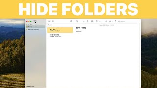 How to Show / Hide Folders in Apple Notes on Mac (Tutorial)