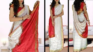 How To Wear Saree In Bengali Style Like Bridal | Traditional Bengali Style Saree Draping Tutorial