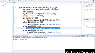 Java Programming Tutorial 14 Multiple If Else Statement in java Step by Step(Urdu/Hindi)