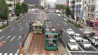 広島電鉄メドレー5000形800形700形1000形1900形 Tramcars in Hiroshima,Japan