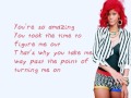 Rihanna What's My Name(ft. Drake) Lyrics Video