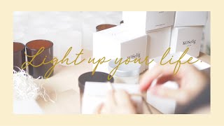 Vlog | 自己紹介 | キャンドルアーティスト | キャンドル作り making candles | わたしのキャンドルのある暮らし | My life with candle. | vol.3