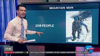 Sibusiso Vilane climbing Mount Everest without extra oxygen