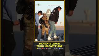 US  Defense Dept. Footage Shows Migrants Boarding Deportation Flight | WION Shorts