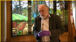 The Bowes Museum in Barnard Castle - Curator Dr Howard Coutts prepares