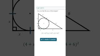 can you find the area of the triangle? #maths #exam #mathematics #geometry #education