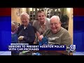 abc 13 ktrk belmont village residents present houston police with care package