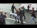 Police use water cannon at demo on Tel Aviv highway