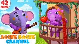 Fruit Names in Hindi with Rapunzel & more Educational Videos | Acche Bache Channel