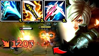 RIVEN TOP BUT 1 AUTO DEALS 300% MORE DAMAGE (THIS IS UNREAL) - S14 Riven TOP Gameplay Guide