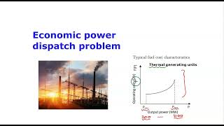 Economic dispatch optimization problem