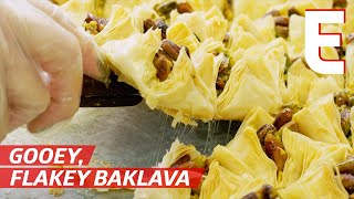 Watch Thousands of Baklava and other Middle Eastern Pastries Being Made — The Process