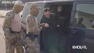 WATCH: Texas Marine veteran escorted to airport amid Russian prisoner exchange