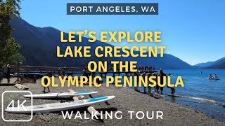 Enjoying Lake Crescent \u0026 Lodge in Port Angles, WA | 4K Walking Tour