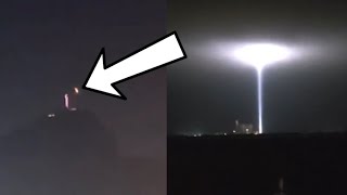 A UFO next to the Jesus statue in Brazil? Strange light sighted of Pacific Ocean