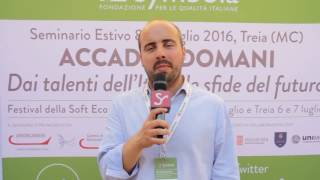 SIMONE ANGELUCCI Sindaco di Caramanico Terme al Festival della Soft Economy 2016 HD