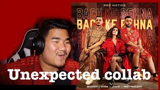 Bach Ke Rehna REACTION | RED NOTICE | Music Video | Badshah, DIVINE, JONITA, Mikey McCleary