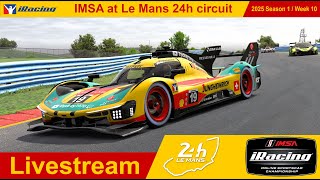 iRacing: Le Mans 24h circuit – Season 2025S1 - Ferrari 499P GTP - IMSA – Practice Live