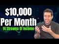 How I Built 14 Streams Of Income That Make $10,000 Per Month At 25 Years Old!