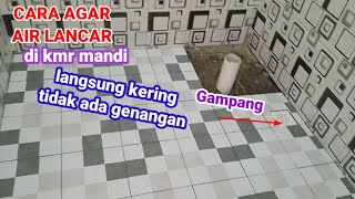 cara pasang keramik lantai kamar mandi