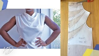 COWL NECKLINE TUTORIAL | KIM DAVE