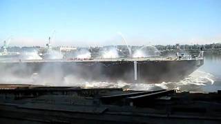 Gunderson Marine Barge Launch 9/25/10