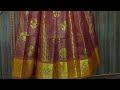 Pattu langa cutting and stitching..