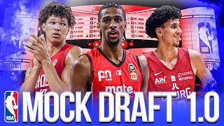 2024 NBA Mock Draft 1.0 | Risers, Fallers, Sleepers, and more!