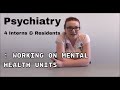 Working on Mental Health Units - Tips from Trainee Doctors