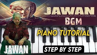 Jawan- BGM Piano Tutorial || Shah Rukh Khan || Jawan Teaser || Srk