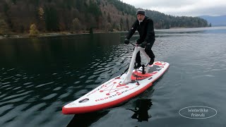 Testriding the Redshark SUP Water bicycle