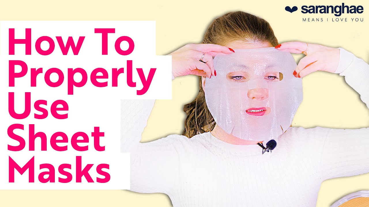 How To Properly Use Sheet Masks Youtube