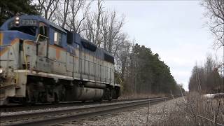 CP 931, 930 and D11 at Plattsburgh, NY on March 5, 2018