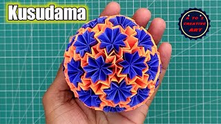 DIY || How To Make Origami Kusudama Venus | DIY Origami Kusudama | Flower Ball | Paper Craft Idea's