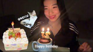 인팁의 생일 브이로그🎂 | 생일까지 무.조.건!! 살빼기(ft.다이소 여드름 꿀템,건강검진) | 언니 도시락 싸주기(ft.수진맘마 쿠킹 스튜디오‼️)| 케이크 꾸미기🫶|생축한다냥🐱