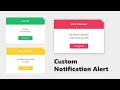 Alert Notification Message in HTML CSS & JavaScript