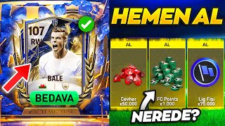 ACİL GİR BUG VAR BEDAVA 107 BALE CEVHER AL FC POINTS ÖDÜLÜ NEREDE ? HEMEN BAK TOTY FC Mobile