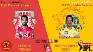 LIVE: CSK have a big win against KXIP!🔥🔥 | KXIP v CSK Review |IPL 2020 Match 18