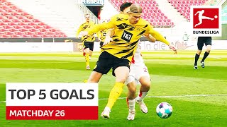 Top 5 Goals • Haaland, Gnabry & More | Gameday 26 - 2020/21