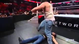 WWE Raw Dean Ambrose, Roman Reigns, Randy Orton vs Sheamus, Bray Wyatt, Luke Harper