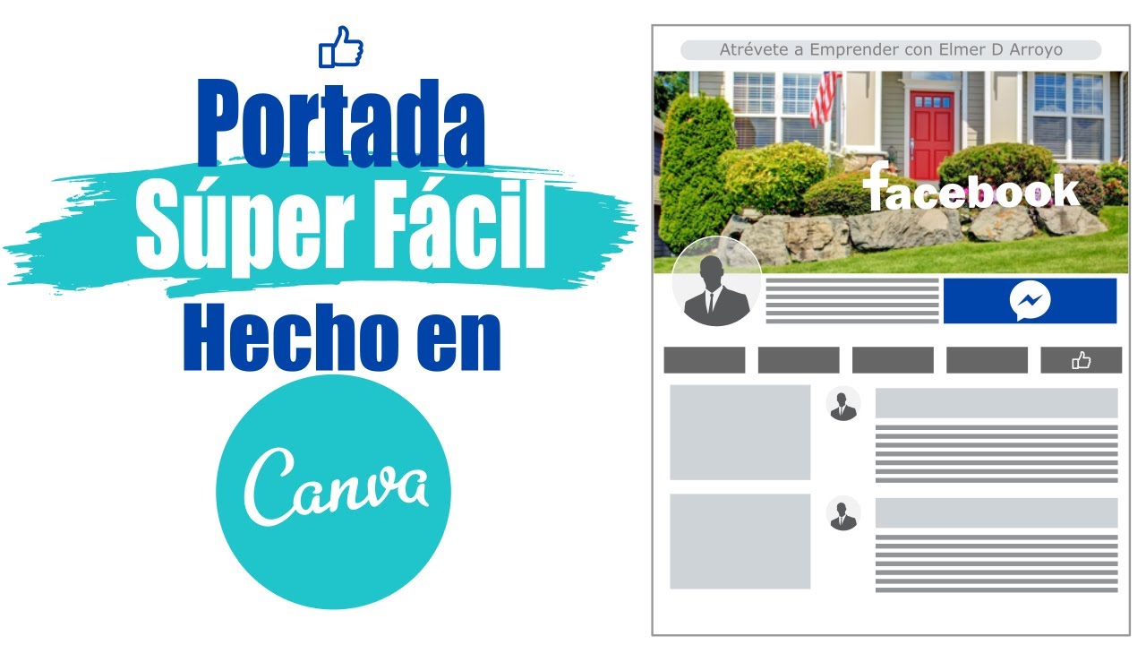 ️ Como Crear Una Portada Para Facebook Con Canva Súper Fácil 📅 2020 ...