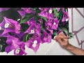 Hyperrealistic Bougainvillea Drawing With Colored Pencils Caran D´ache Luminance and Polychromos