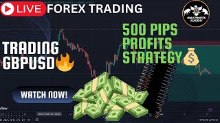 🔴 Live Forex Trading: GBP/USD Short | +400 Pips Secured | Swing Trading Strategy