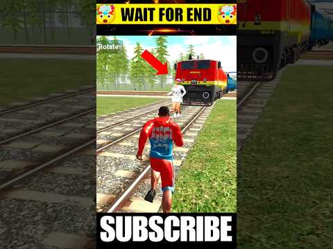 Accidente de tren Bicicleta india conduciendo 3D #viral #like #short