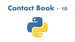 Contact Book - 10 || Python