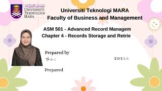 ASM 501 Advanced Record Management